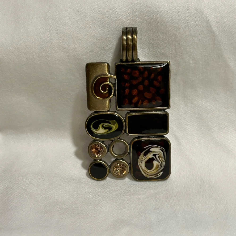 Premier Designs “Gallery” Abstract Multi-Color Pendant - Picture 4 of 4